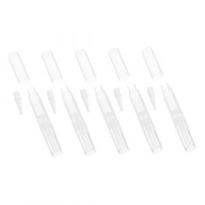 NOLITOY 5 pi&egrave;ces Stylo Soin Ongles Stylo Huile Cuticule Rechargeable Pinceau Fin Nail Art Transparent Applicateur Huile Nourrissante Multifonction pour Vernis Fond de Teint et Gloss (shanjingfen, neuf)