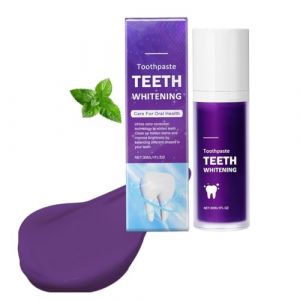 Dentifrice Violet - Soin Bucco-dentaire Multifonctionnel, Blanchissant Doux et Rafra&icirc;chissant &Agrave; la Menthe for Des Dents Propres Au Quotidien(3pcs) (LiuYanFengDP, neuf)