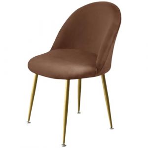 Levoberg Housse de Chaise Salle &agrave; Manger Scandinave Extensible en Velours Housse Chaise Dossier Arrondi Elastique Couverture de Chaise Scandinave pour Maison Mariage H&ocirc;tel 1 Pi&egrave;ce Caf&eacute; (Levoberg-EU, neuf)