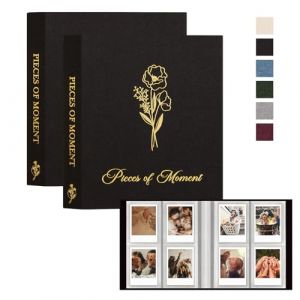 Lanpn Polaroid Album Photo 208 Pochette 2 Paquets, Mini Album pour Fujifilm Instax Mini 12 11 9 90 8 8+ 7s 40 70 Polaroid Snap PIC-300 Z2300 SocialMatic Instant Camera Zip Instant Printer, Noir (BILLIONRVL, neuf)