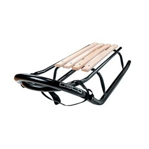 Luge GagaDumi Oslo en m&eacute;tal avec Dossier avec Ceintures de s&eacute;curit&eacute;, Barre de pouss&eacute;e et chanceli&egrave;re, Luge pour b&eacute;b&eacute;, id&eacute;ale pour Les Enfants et Les Adultes, Charge jusqu'&agrave; (o10-tra&icirc;neau Lui-m&ecirc;me) (GaGaDumi, neuf)