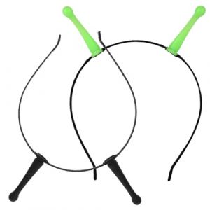 SAFIGLE 2 Pi&egrave;ces Serre-t&ecirc;te Extra-terrestre Pour Halloween Bandeau Cosplay Avec Antennes Accessoire De D&eacute;guisement Mignon (KKater, neuf)
