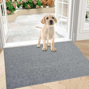Paillasson int&eacute;rieur 80x100 cm, tapis antid&eacute;rapant pour int&eacute;rieur et ext&eacute;rieur, paillasson lavable et absorbant pour entr&eacute;e, tapis d'accueil pour entr&eacute;e, imperm&eacute;able, pour porte d'entr&eacute;e (Gris, 80 x (ayjfr, neuf)