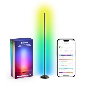 Nanoleaf Lampadaire LED RGB 1700lm, Lampe sur Pied pour Salon Compatible avec Alexa et Matter, Synchronisation Musicale, 16 Millions Couleurs et 200+ Modes de Scène, Lampe de Chambre (Nanoleaf Official, neuf)