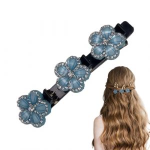 Weqizuerqi Pinces &agrave; cheveux &ndash; Pierres de &eacute;tincelantes &ndash; Pinces &agrave; cheveux pour filles, pour la famille, les amis, les femmes, les vacances, le quotidien, les f&ecirc;tes, les &eacute;v&eacute;nements d&eacute;contract&eacute;s (weiqio, neuf)