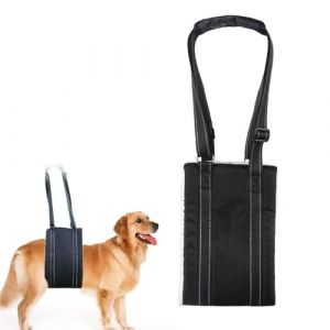 Harnais pour Chien Handicap&eacute;,Aide &agrave; la Promenade des Animaux de Compagnie,R&eacute;glable Aide &agrave; la Marche pour Chien,Harnais Soutien et R&eacute;adaptation pour Chiens,Convient Aux Chiens Bless&eacute;s Noir Tokaneit (JUSSD, neuf)