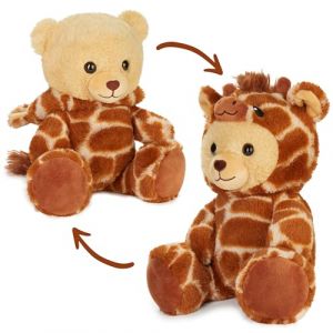 BRUBIES Teddy Girafe - 25 cm Ours en Peluche en Costume de Girafe avec Capuche - Peluche pour des Aventures Douillettes - Cadeau Peluche pour Enfants (BRUBAKER (Der Schnellversender!), neuf)