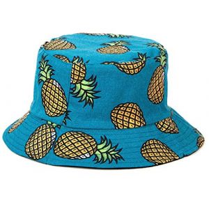 Tuopuda Bob Homme Femme Chapeau de Soleil en Coton Anti-UV Chapeau de P&ecirc;cheur R&eacute;versible Casquettes Visi&egrave;res Outdoor Bucket Hat &Eacute;t&eacute; Pliable pour Voyage Plage Jardinier Randonn&eacute;e Camping, D (GHF-Direct, neuf)