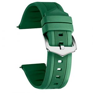 BINLUN Bracelet de Montre en Silicone Sport Remplacement Bracelet en Caoutchouc Homme/Femme(Blanc/Rouge/Noir/Bleu/Orange/Vert/Gris) (12mm/14mm/16mm/18mm/19mm/20mm/21mm/22mm/24mm) (BINLUN FLAGSHIP STORE FR STORE, neuf)