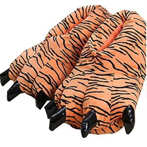 YILANLAN Pantoufles femmes Pantoufles griffes Pantoufles mignonnes Pantoufles dessin anim&eacute; Pantoufles animaux Pantoufles d'hiver (35/39, Tiger, numeric_35) (YILANLAN, neuf)