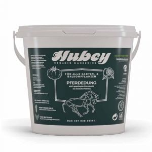 Hubey Seau de fumier de cheval - Engrais biologique pour fleurs - Engrais organique - Engrais naturel biologique - Engrais universel (3 Kg) (hubey GmbH, neuf)