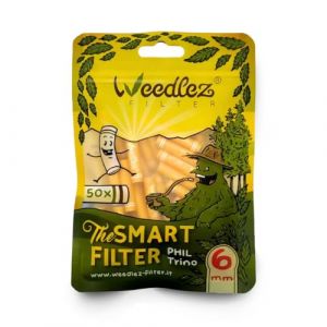 Mister Canapa, Filtres à charbon actif et cellulose, diamètre 6 mm, jaune, 50 pièces (Mister Canapa, neuf)