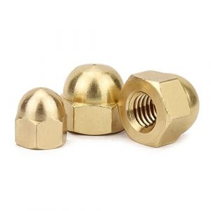 BOUACOUA Écrou Borgne en Laiton Cache-écrous Écrous à Chapeau M4 (20 pcs) (BOUACOUA, neuf)
