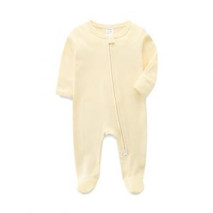 KIDDLETOWN combinaison bebe garcon fille, b&eacute;b&eacute; barboteuses, b&eacute;b&eacute; pyjama sac de couchage en coton avec double zip, combinaison bebe fille, Coton Manches Longues Body avec pieds pyjama bebe fille (KIDDLETOWN, neuf)