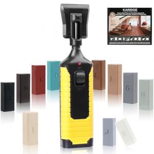 Kit Reparation Carrelage, pour faïence, carreaux, réparation de céramique, kit de réparation de cire dure avec fondoir de cire pour carrelage, pierre naturelle, marbre Réparer aussi pour stratifié (Karidge-EU, neuf)