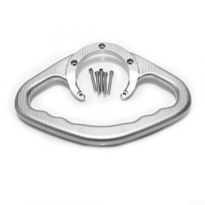 HpLive Poignée de réservoir passager de moto en aluminium pour Yamaha FZ1 FZ6 R1 R6 MT-07 pour MT-09 XJ6 (argenté) (Focuslifeshop-eu, neuf)