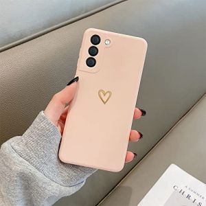Emlivi Compatible avec Samsung Galaxy A71 - Coque de protection pour fille - Motif c&oelig;ur d'amour dor&eacute; - En silicone TPU souple - Doux dor&eacute; - Love Slim - R&eacute;sistant aux chocs - Pour Samsung A71 - Rose (Emlivi, neuf)