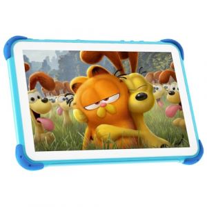 okulaku Tablette Enfants 10 Pouces Tablette &Eacute;ducative Enfants avec &Eacute;tui Stand, Android Enfant 32GB ROM 64GB Extensible avec WiFi 6 IPS &Eacute;cran Contr&ocirc;le Parental Enfant APP (TBLTACA-EU, neuf)