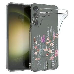 Kaywzo Antichoc Coque pour Samsung Galaxy S23+/S23 Plus 5G,Housse &Eacute;tui en Transparent TPU avec Motif de Fleurs Peintes,Ultra Mince Silicone Phone Protection Case Cover-3 (Misyum, neuf)