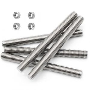 FarDeer 4Pcs Tige Filet&eacute;e M6/M8/M10 Tige Filet&eacute;e Enti&egrave;rement -304 Inox Acier Tiges Filet&eacute;es (M8x150mm*4pcs) (LIEGEFARDEER, neuf)