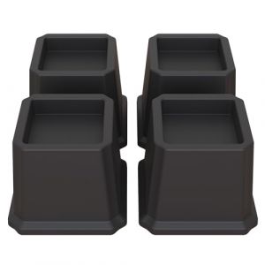 Lutown-Teen Rehausseurs de lit 7,6 cm Rehausseurs de meubles robustes pour canap&eacute;s, rehausseurs de chaise, rehausseurs de canap&eacute;, rehausseurs de table Ensemble de 4 pi&egrave;ces, noir (Lutown-Teen, neuf)