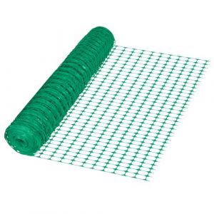 Aufun 30m Filet de Protection en PE Synth&eacute;tique - Cl&ocirc;ture de P&acirc;turage pour Chiens, d'Avertissement, de Chantier, Sauvage - Filet de S&eacute;curit&eacute; pour Famille, Domaine Public, Vert (Jodanyong, neuf)