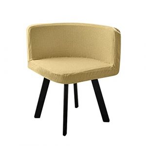SWJ-swjssb Housse de Chaise Scandinave Velours 1/4/6 Pieces Blanche Bureau Fauteuil Chaise Couverture Extensible Dossier Housse de Chaise Salle a Manger, pour Salon Hôtel Chaise Recouvre (leeupault, neuf)