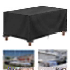 IUCUHE Housse Protection Table Jardin 200x120x40cm/LXlXH Bache Protection Table Exterieur,Tissu Oxford 600D Housse de Protection Imperméable Idéale pour Meubles Jardin et Les Tables à Manger Noir (JieLai, neuf)