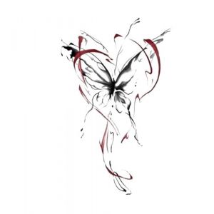Nouveaux autocollants de tatouage temporaire for femmes autocollant de tatouage temporaire imperméable motif papillon rouge bras poignet poitrine faux autocollant de tatouage femme fille tatouage (FJJBMSSCED-US, neuf)