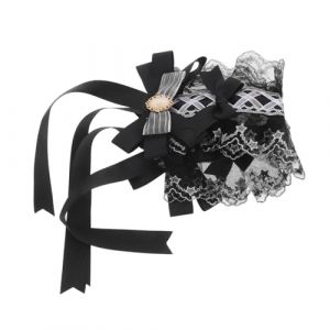 FRCOLOR Bandeau De Soubrette Avec N&oelig;ud Accessoire Pour Cheveux D&eacute;guisement De Soubrette Cosplay Coiffe Kawaii Pour Filles F&ecirc;te Et Jeux De R&ocirc;le (Laners, neuf)