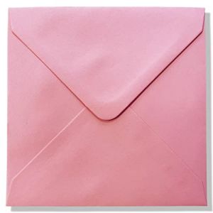 Enveloppes Carr&eacute;es de Luxe - 14 x 14 cm - 140 x 140 mm - 110 GSM (B&eacute;b&eacute; Rose, 1000) (Paper & Gifts, neuf)