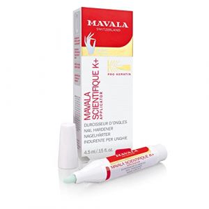 Mavala - Stylo Durcisseur d'Ongles Pro Kératine Mavala Scientifique K+ avec Applicateur - Durcit la Plaque Cornée - Empêche le Dédoublement de l’Ongle - 4,5ml (Cosmeco, neuf)