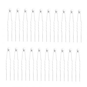 Baluue 20 Pièces épingle à cheveux en alliage hair charms hair toppers épingle à cheveux perle épingle à cheveux de mariée épingle à cheveux de mariage tu es en épingle à cheveux (Fortune Luck, neuf)