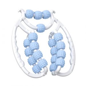 Derni&egrave;re conception rouleau de massage &agrave; 20 roues pour les jambes, rouleau de jambe,rouleau de cellulite en plastique, rouleau de massage de la cuisse, outil de massage de la cellulite (bleu) (WYKK-UK, neuf)