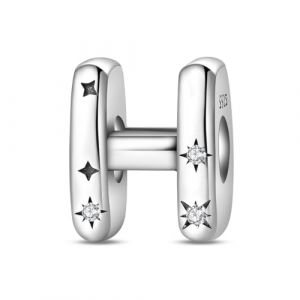 TINSLO Charme Perles en forme de lettre de A &agrave; Z pour bracelet, En argent sterling 925, Compatible avec les bracelets et colliers Pandora, Compatible avec les bracelets europ&eacute;ens pour femmes et filles (huizhoushipoenmaoyiyouxiangongsi, neuf)