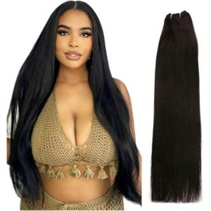 Tissage en lot de cheveux humains raides, extensions de cheveux à rapport élevé de 14 à 28 pouces, 100 g/pièce (taille : 3 pièces/lot, couleur : #613_22 pouces) - 3 pièces/lot - #1B_26 pouces (yichangshikaiyisishangmaoyouxiangongsi, neuf)