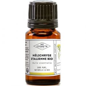 MY COSMETIK - Huile Essentielle d’Hélichryse italienne BIO AB - Issue de l'agriculture Biologique - Chémotypées HEBBD/HECT - 100% pure et naturelle - Certifié ECOCERT - Fabriqué en France - 5 ml (MY COSMETIK, neuf)