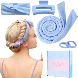 Boucle Sans Chaleur,Boudin Cheveux Rouleau Cheveux Sans Chaleur Heatless Hair Curlers Velours Bigoudi Boucle Cheveux Rouleau à Cheveux Sans Chaleur Heatless Curling Rod Headband de Coiffure Bricolage (Honeypot-eu, neuf)