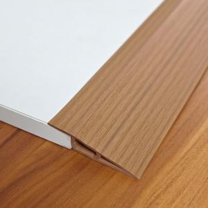 Rampes de seuil en PVC,Barre de Seuil,Réducteurs de Seuil,Bandes de Transition au Sol Autocollantes,Profil de Compensation de Réglage en Hauteur Rattrapage Niveau,Rail de Transition,100cm×1cm (ningbajqqW, neuf)