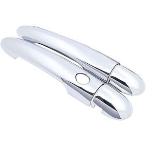 hippoca Garniture de Poignée de Porte pour Renault Megane II MK2 2 2002 2003 2004 2005 2006 2007 2008 2009, Poignée de Porte Extérieure Couvercle Autocollants Accessoires de Style (HuangHeBaiHuo, neuf)
