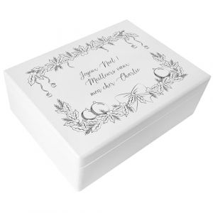 Creative Deco Personnalis&eacute; Idee Cadeau Noel pour Femme et Homme - Texte D&eacute;sir&eacute; Bo&icirc;te en Bois Blanc - Cadre de Texte Minimaliste | Votre Original Cadeaux Personnalis&eacute; | Decoration Personnalisable (Creative Deco, neuf)