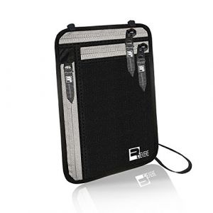 RFID Pochette Tour de Cou Sacoche Voyage. Secr&egrave;te Porte Passeport (Revere Sport Ltd, neuf)