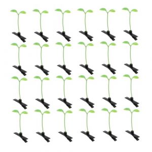 80 Pièces épingle à cheveux de de soja pince cheveux pinces à cheveux végétales épingle à cheveux végétale pince à cheveux en forme de pousse Plastique Vert clair (Linuya, neuf)