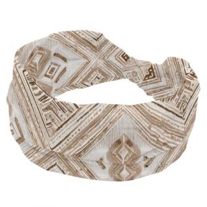 Bandeau large et doux pour femmes et filles, motif ethnique r&eacute;tro, extensible, nou&eacute;, bandeau de sport tendance pour entra&icirc;nement, yoga, gym, course &agrave; pied (Galens, neuf)