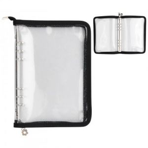 6 Trous Classeur Photo A5 à Anneaux, Porte-cartes Photo pour Kpop, Classeur à Anneaux A5 avec Fermeture Eclair, Pochettes Etanches pour Cartes Photo, Classeur pour Photocard Kpop (PEACH WONG LIMITED, neuf)