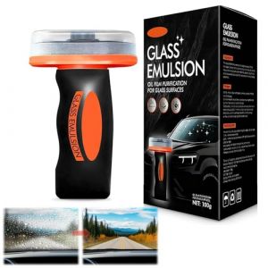 Nettoyant Vitre Voiture Solido, Produit Nettoyage Voiture, Anti Pluie pare Brise, D&eacute;tachant de Film d&rsquo;Huile pour Pare-Brise Vitres R&eacute;troviseurs Brosse Incluse pour une Visibilit&eacute; Claire glass emulsion (Tp-store, neuf)
