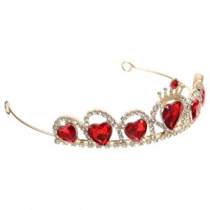 PRETYZOOM Couronne de Mariage Cuivre Bandeau Fer et Acrylique D&eacute;coration Faite Main Petite (Coddle HSY, neuf)