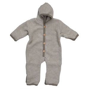 Cosilana, combinaison en polaire avec enveloppe b&eacute;b&eacute;, 100% laine vierge (KBT) - Marron - (Foster-natur, neuf)