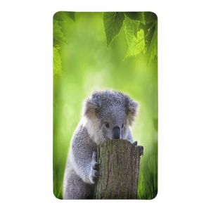 Odot Drap Housse pour Lit de B&eacute;b&eacute;, Motif Koala 3D Drap Housse pour Matelas de B&eacute;b&eacute;, Extensible Respirant Douce, pour Lit Parapluie et Berceau, Enfant Fille Gar&ccedil;on (Koala Gris,60x120cm) (Odot, neuf)