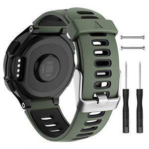ISABAKE Bracelet de Montre pour Garmin Forerunner 735XT 235 235Lite 230 220 620 630, Bande de Remplacement en Silicone Souple pour Garmin Watch Accessoires (Isabake, neuf)